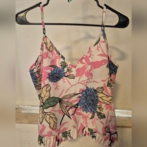 Floral Spaghetti Strap Top